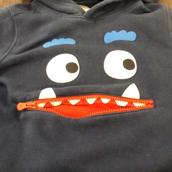 Lot of 3- 5Y Gap Monster Hoodie, Bob Der Bar Sweatshirt, Gymboree Skinny Jeans - Picture 4 of 15